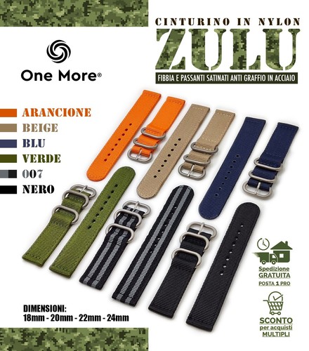 Cinturino zulu pezzi - cinturino,