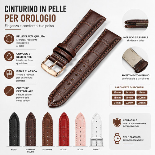 Cinturino pelle universale - cinturino,