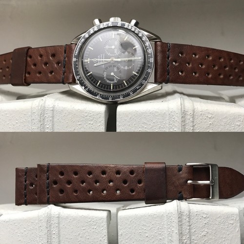 Rough brown leather - brown, watch